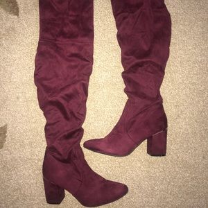 Primark thigh high boots size 10